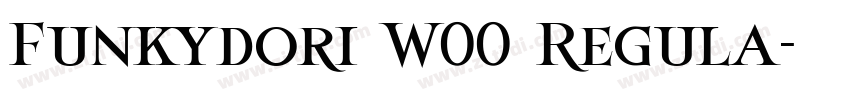 Funkydori W00 Regula字体转换